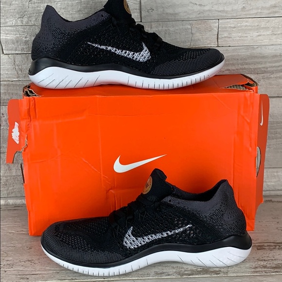 nike free rn 2018 black vast grey